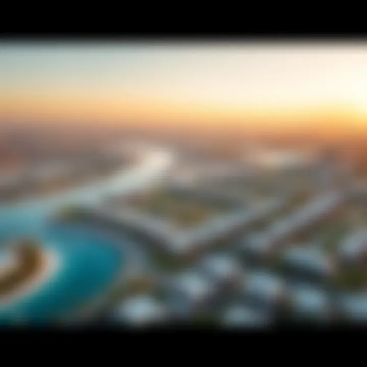 Aerial view of الخالدية بالاس and its surrounding community