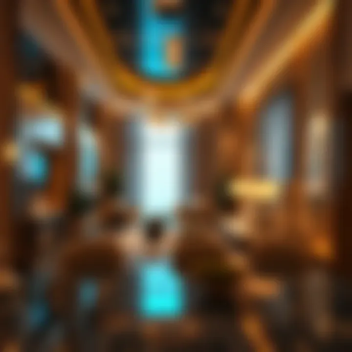 Luxurious interior amenities of الخالدية بالاس highlighting its opulence