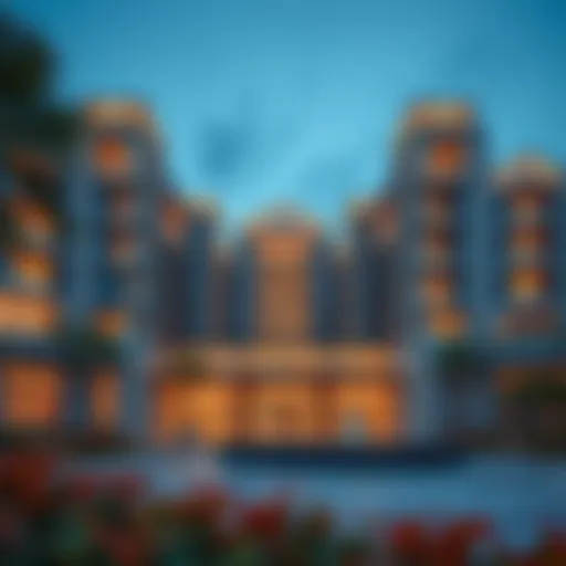 A stunning view of Kingfisher Karama showcasing its architectural elegance