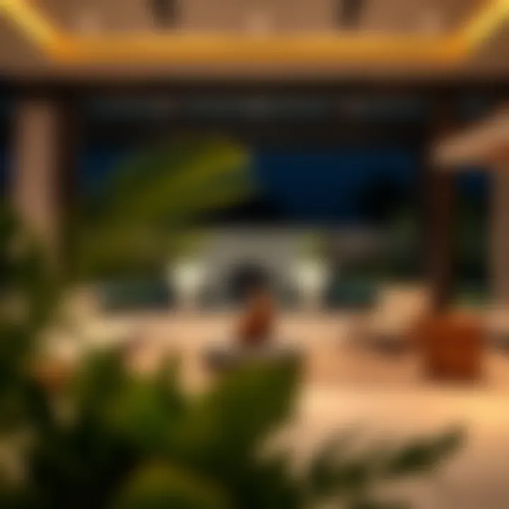 Luxurious Villa Outdoor Space Exquisite outdoor area of a luxury villa