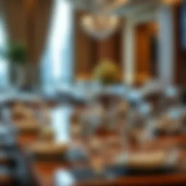 Exquisite Tableware in a Luxurious Setting Luxurious dining setting with exquisite tableware