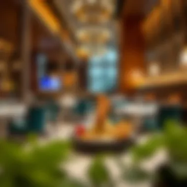 Artful Presentation of a Sumptuous Dessert Sumptuous dessert displayed artfully in an upscale environment