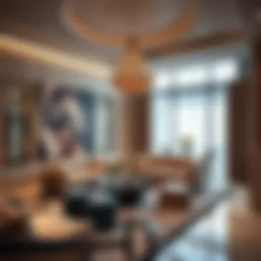 Elegant interior design of a Dubai mansion