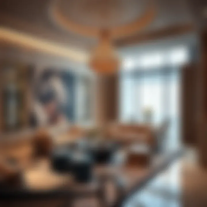 Elegant interior design of a Dubai mansion