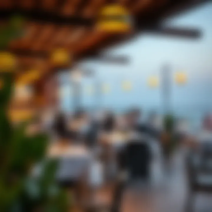 Diverse dining options in مرسى دبي highlighting gastronomic experiences