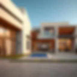 Contemporary architecture of a Dubai villa