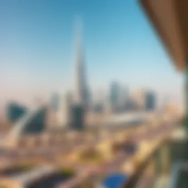 Dubai South City Skyline A picturesque view of Dubai South with city skyline