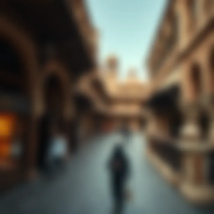 The intricate architecture of the Old Souk reflecting Dubai's rich cultural heritage