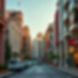 Vibrant view of Ood Al-Tawbah Street showcasing architectural styles