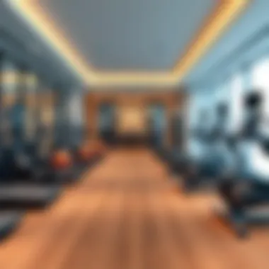 State-of-the-art fitness center equipped with modern machines