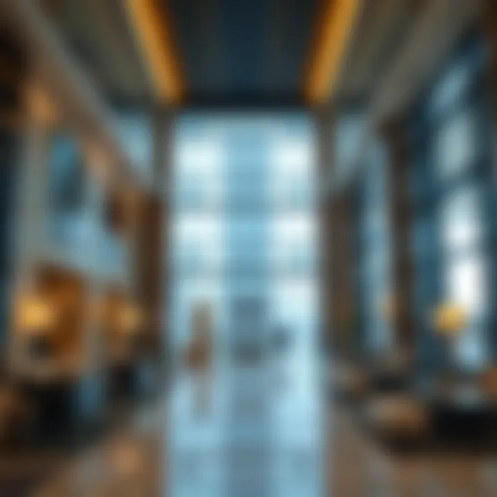 Luxurious lobby interior showcasing modern design
