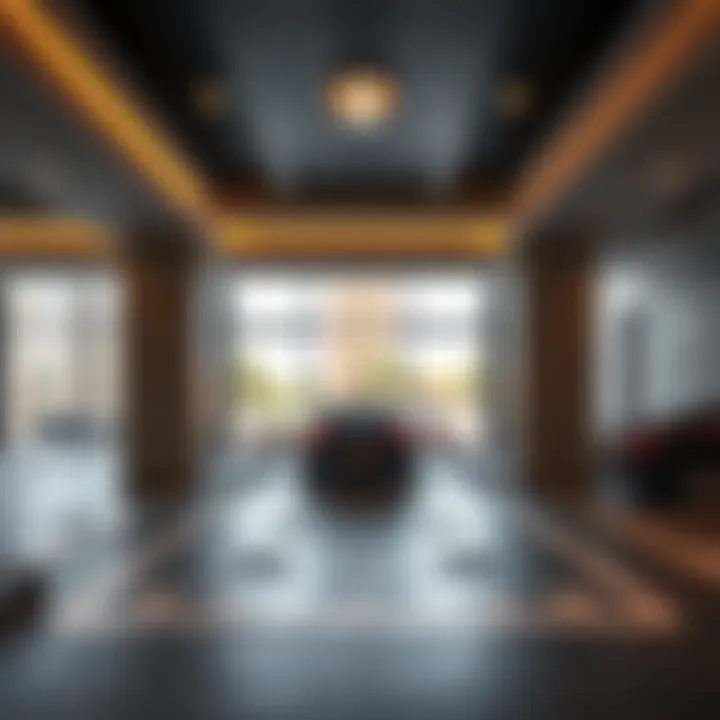 Interior design showcasing Zabeel parking accessibility