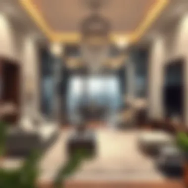 Interior layout showcasing partitioned living spaces