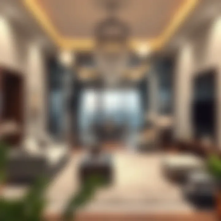 Interior layout showcasing partitioned living spaces