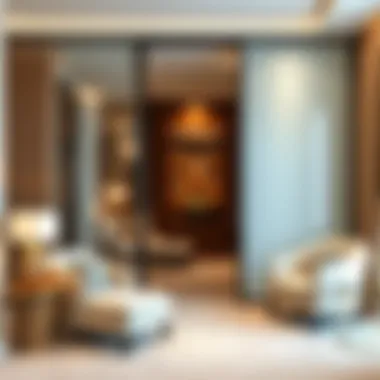 Modern partition room design featuring stylish decor