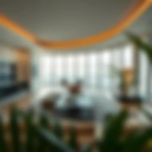 Luxurious penthouse living room with stunning views