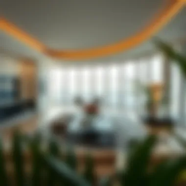 Luxurious Penthouse Living Room Luxurious penthouse living room with stunning views