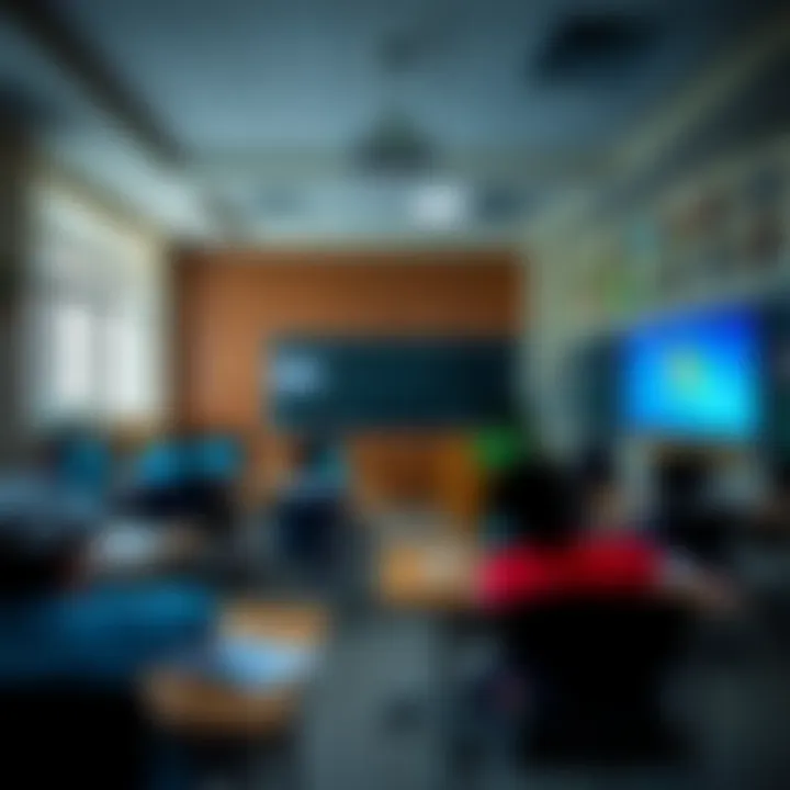 A classroom featuring advanced educational technology and diverse learning resources