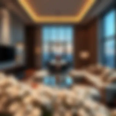 Luxurious Living Space in Princess Tower Elegant living space within the Princess Tower