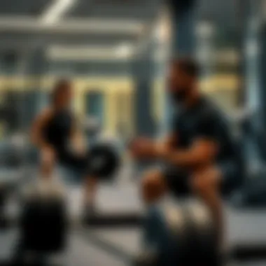 Personalized Training Session Personalized training session in a private gym