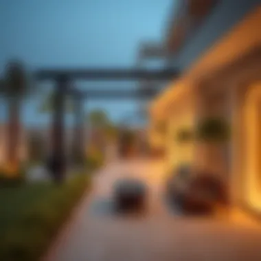 Tranquil Outdoor Space of a Private Gym Tranquil outdoor space of a private gym in Dubai