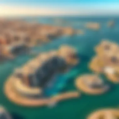 Aerial View of Reem Island Aerial view of Reem Island showcasing its stunning waterfront and modern architecture.