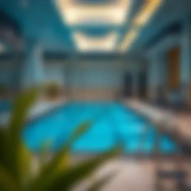 Community amenities including swimming pool and gym in Remraam
