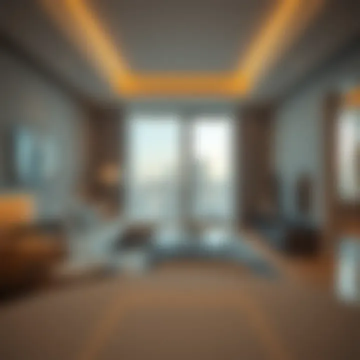 Interior view of a luxury rental apartment in Bur Dubai