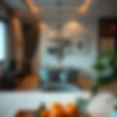 Cozy dining area in a modern studio