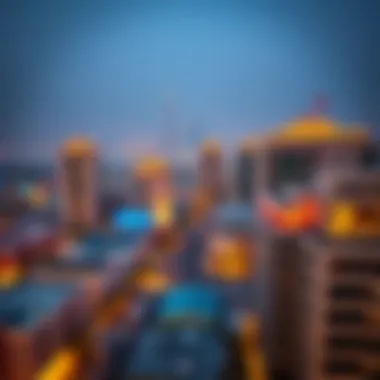 Scenic view of Al Nahda Dubai skyline