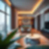 Stylish studio apartment interior in Al Nahda