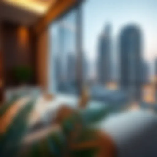 Stunning view of a luxury apartment in Dubai