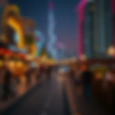 Vibrant Nightlife in Dubai Marina Vibrant nightlife scene in Dubai Marina