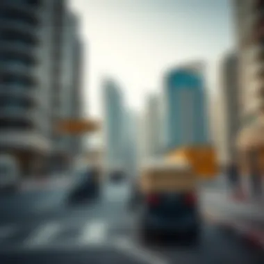 Modern transportation options near Dubai Marina
