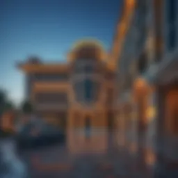 Elegant architectural design of Royal Regency Suites