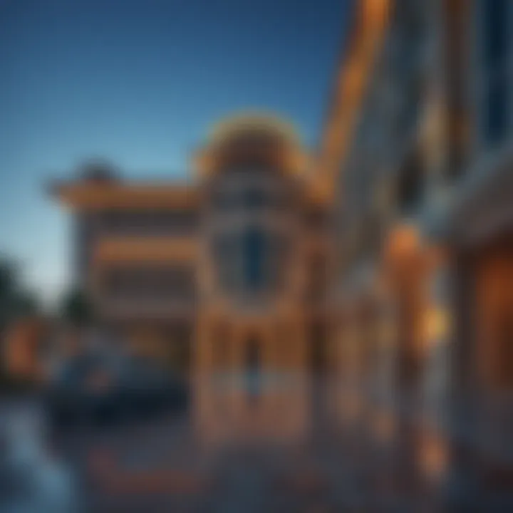 Architectural Elegance of Royal Regency Suites Elegant architectural design of Royal Regency Suites