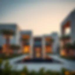 Stunning view of Sarai Villas showcasing modern architecture