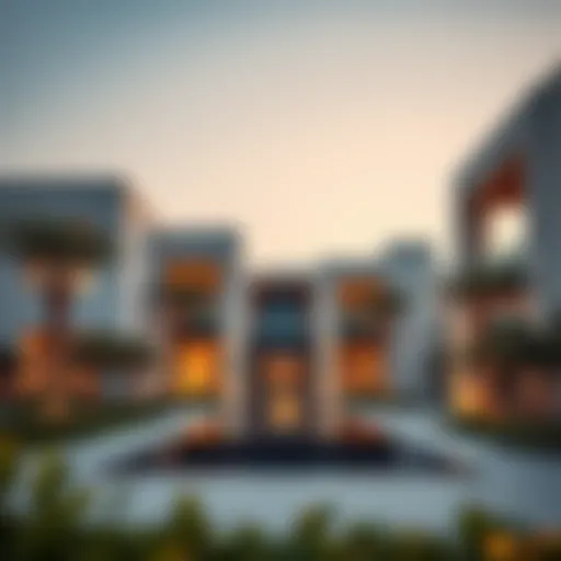 Architectural Elegance of Sarai Villas Stunning view of Sarai Villas showcasing modern architecture