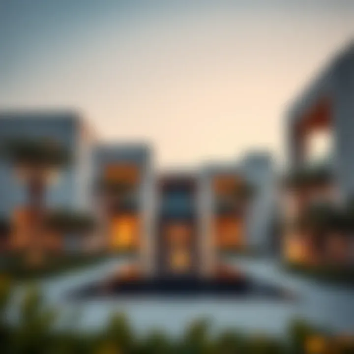 Architectural Elegance of Sarai Villas Stunning view of Sarai Villas showcasing modern architecture