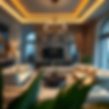 Luxurious Living Room Design Luxurious interior design of a Semmer Villa living room