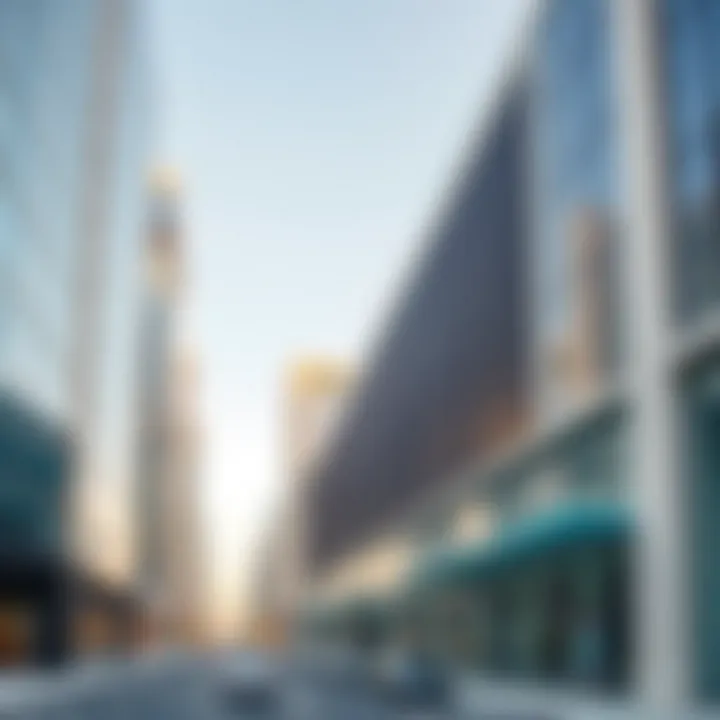 Innovative commercial spaces highlighting the economic potential of the development