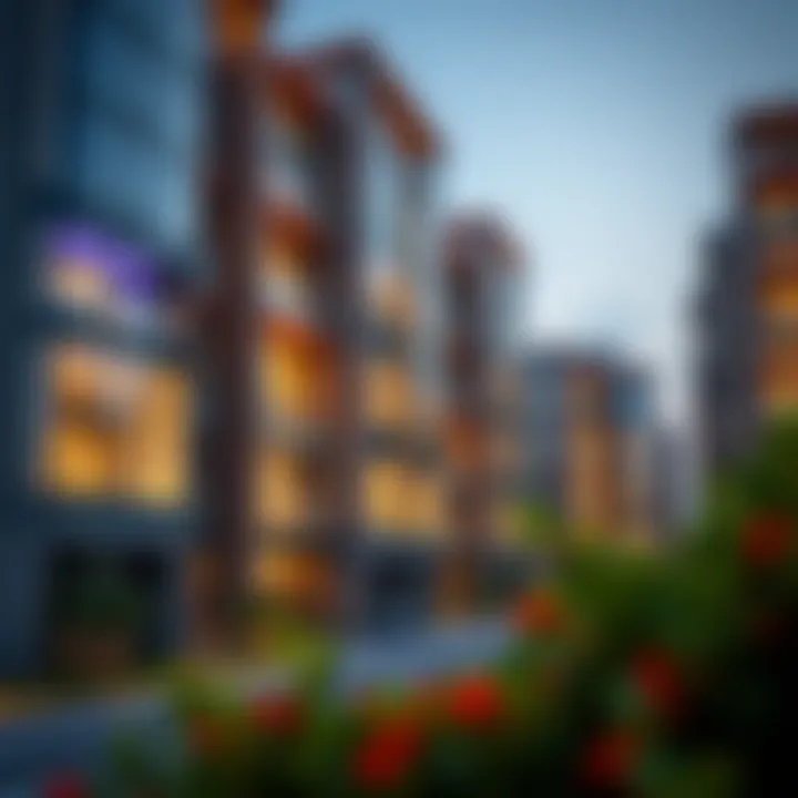 Stylish residential units reflecting contemporary design and luxury living within the city