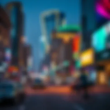 An artistic representation of the economic impact of Sheikh Zayed Street on Dubai