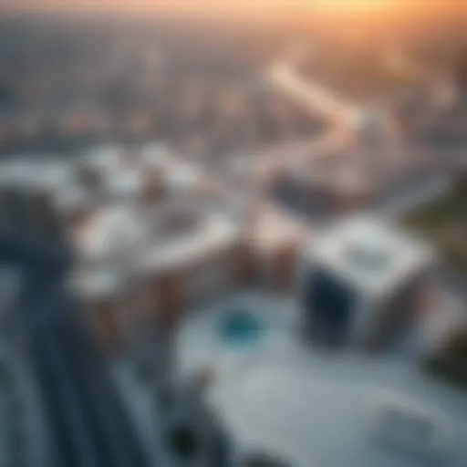 Aerial view of Shorooq Dubai showcasing its architectural elegance