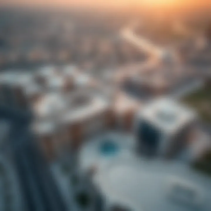 Aerial view of Shorooq Dubai showcasing its architectural elegance