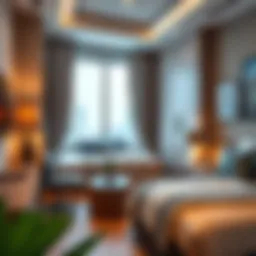 Cozy small room in JLT showcasing modern decor