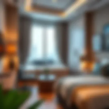 Cozy small room in JLT showcasing modern decor