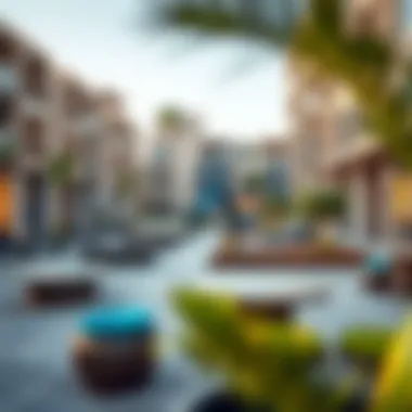 Community vibe in JLT with recreational spaces