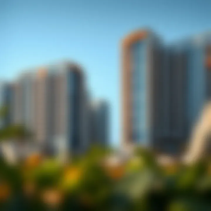 Architectural design details of Sobha Dubai Harbour residential buildings.