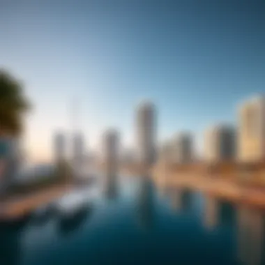 Waterfront Elegance at Sobha Dubai Harbour Stunning waterfront view of Sobha Dubai Harbour showcasing modern architecture.